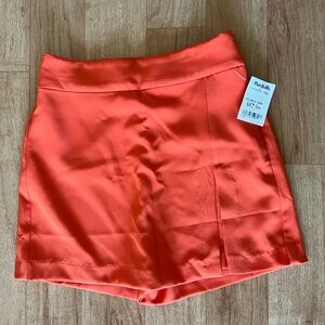 Vibrant Orange Skort